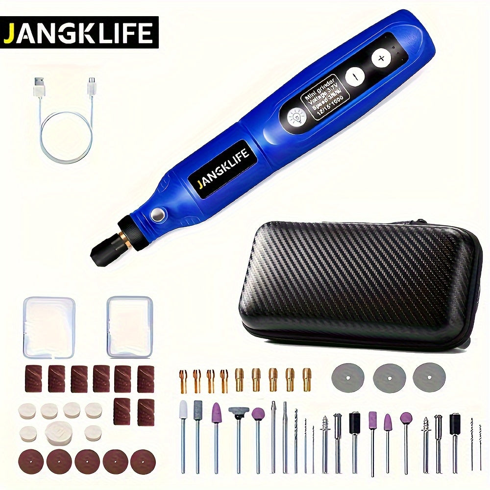 Мини-набор вращающегося инструмента с беспроводной шлифовальной машиной с 5 скоростями для проектов DIY