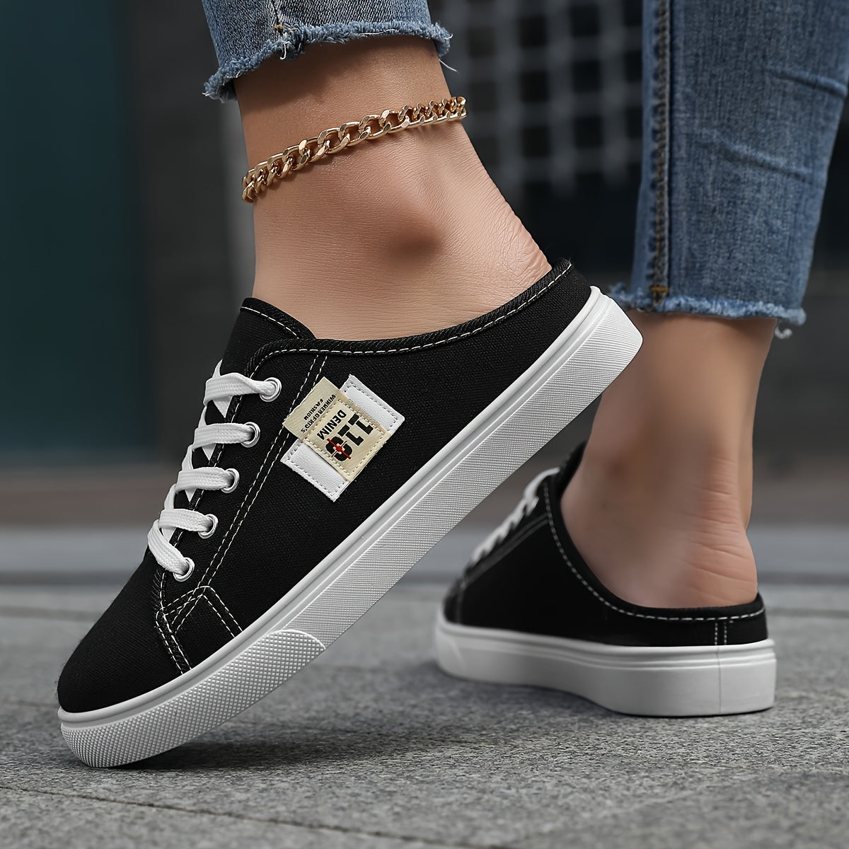 Women's Casual Sports Shoes Flat Sneakers Outdoor Slip-Ons