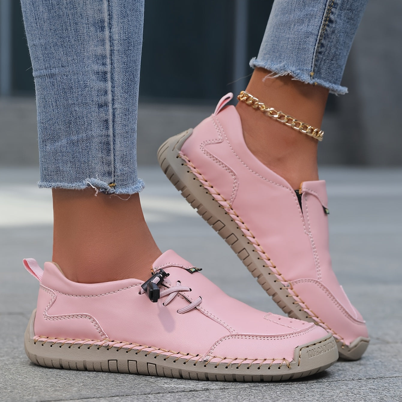 Women's Casual Low-Top Sneakers in 8 Colors Breathable PU Material