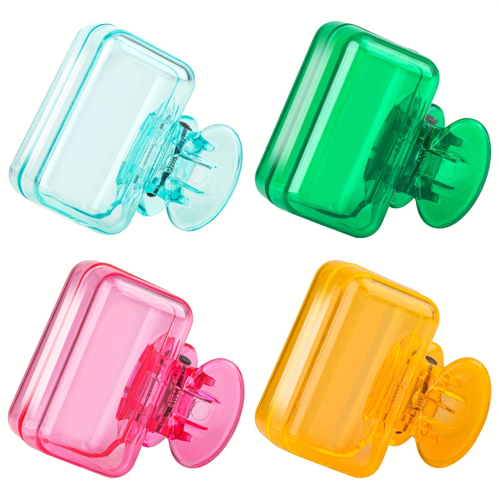 4 Pack Portable Toothbrush Head Cover Case Storage Box Toothbrush Protector Blue