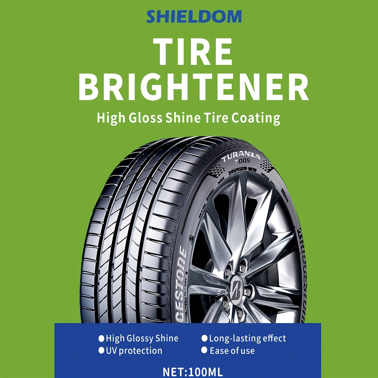 Restaurador y abrillantador de neumáticos para todos los vehículos 100ml brillo de alto brillo