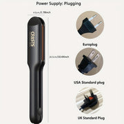 Dual Voltage Hair Straightener for All Hair Types with Euro, US, UK Plugs