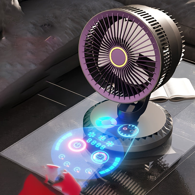 Portable USB Desktop Fan, Energy-Efficient, Adjustable Angle, Ultra-Quiet