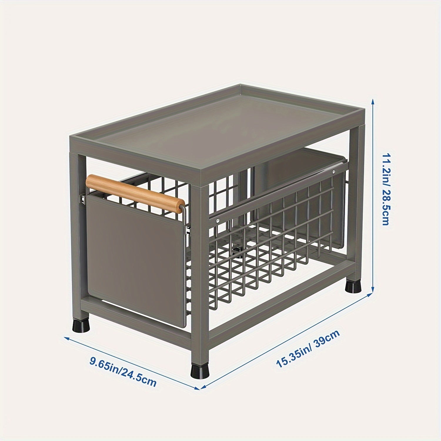 Kitchen Spice Rack Organizer Pull-Out Cabinet Storage Durable Easy Install