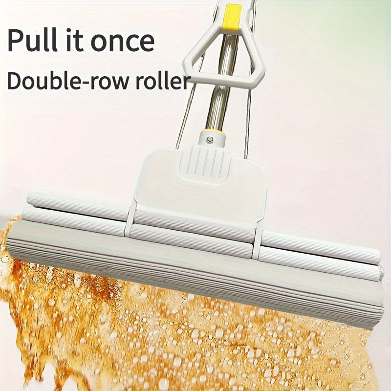 Naychali uzaytiriladigan tutqichi va samarali tozalash uchun oson siqish valfi bilan zanglamaydigan po'latdan yasalgan gubka mop. Yashash xonasi, yotoqxona, hammom, hojatxona, oshxona va devorlarni tozalash uchun mukammal, dangasa yuvish xususiyati bilan.