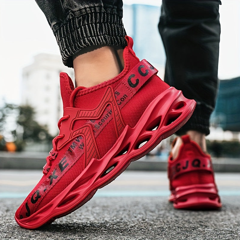 Мужские дышащие сетчатые кроссовки-слипоны на шнуровке для спорта и повседневной носки