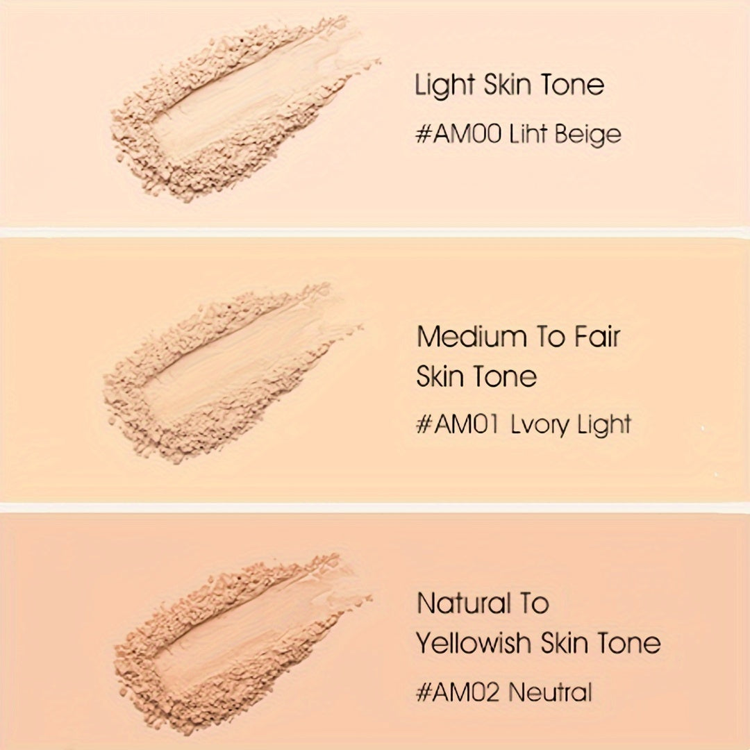 Pressed Powder for All Skin Types Long-Lasting Oil Control Brightening Matte Finish