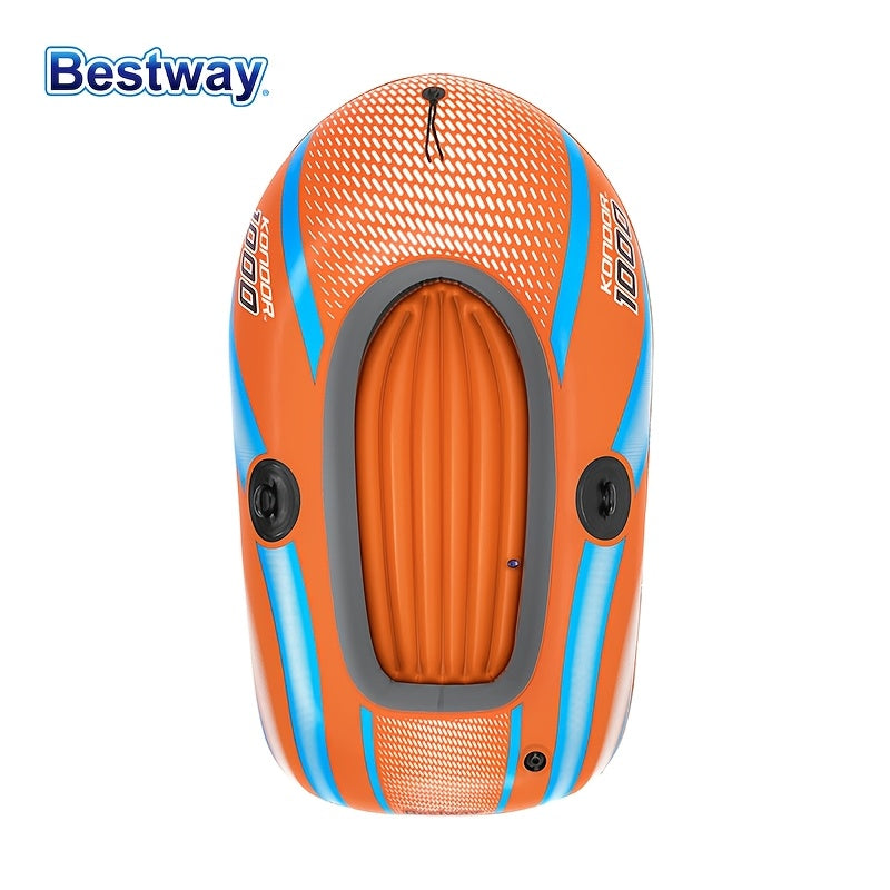 Inflatable Kayak for 1-3 People with Fast Inflation System and Rudder Orange PVC