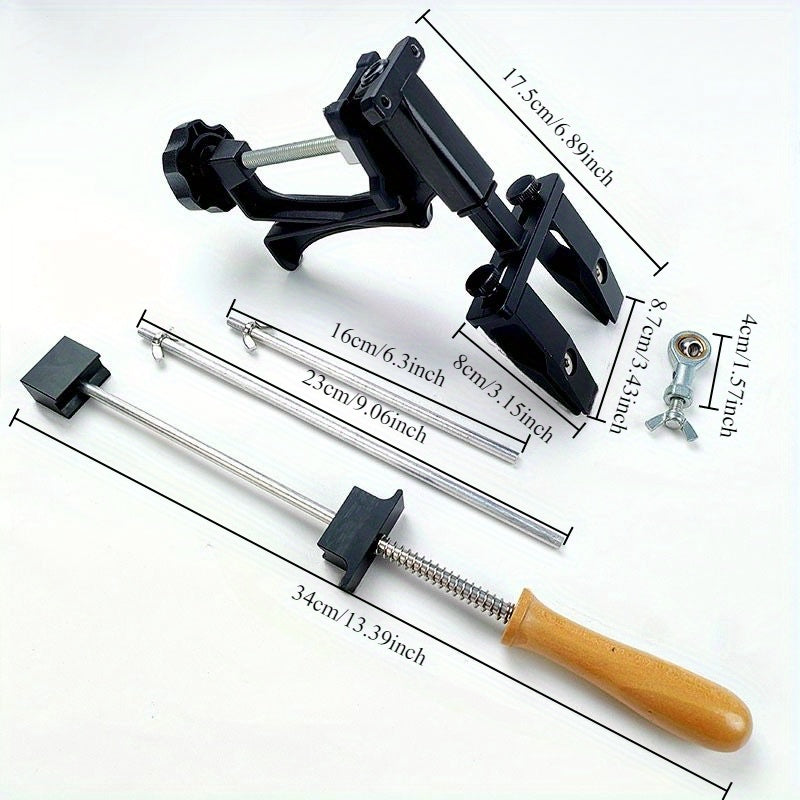 Diamond fixed angle knife sharpener with adjustable tension ergonomic handle for chefs and home cooks