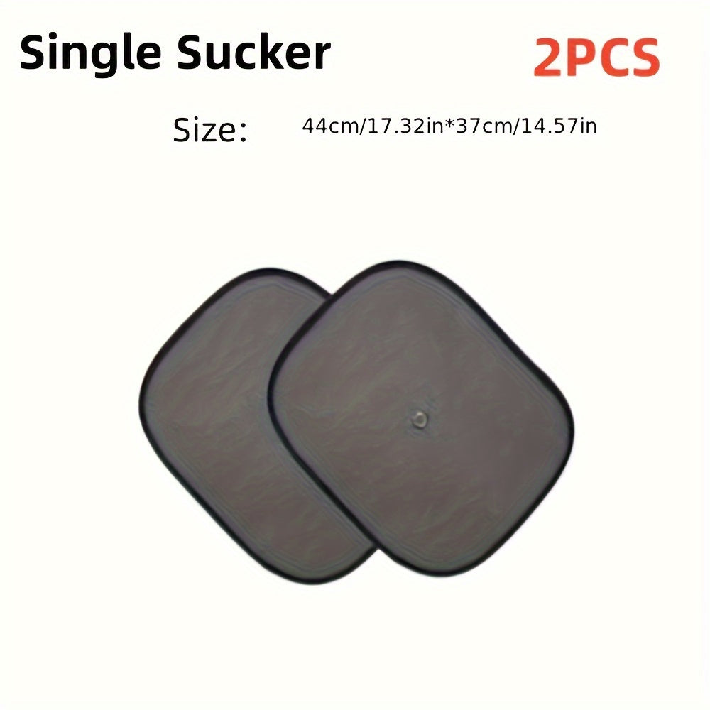 Car Sun Shades 2 Pcs Oval Sun Blocking Shades for Heat Glare Reduction