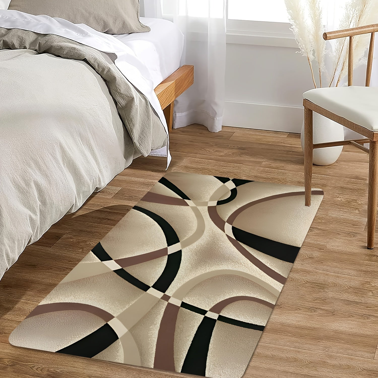 Bohemiya chiziqli hudud halqasi yuviladigan ichki bezak ko'p maqsadli gilam