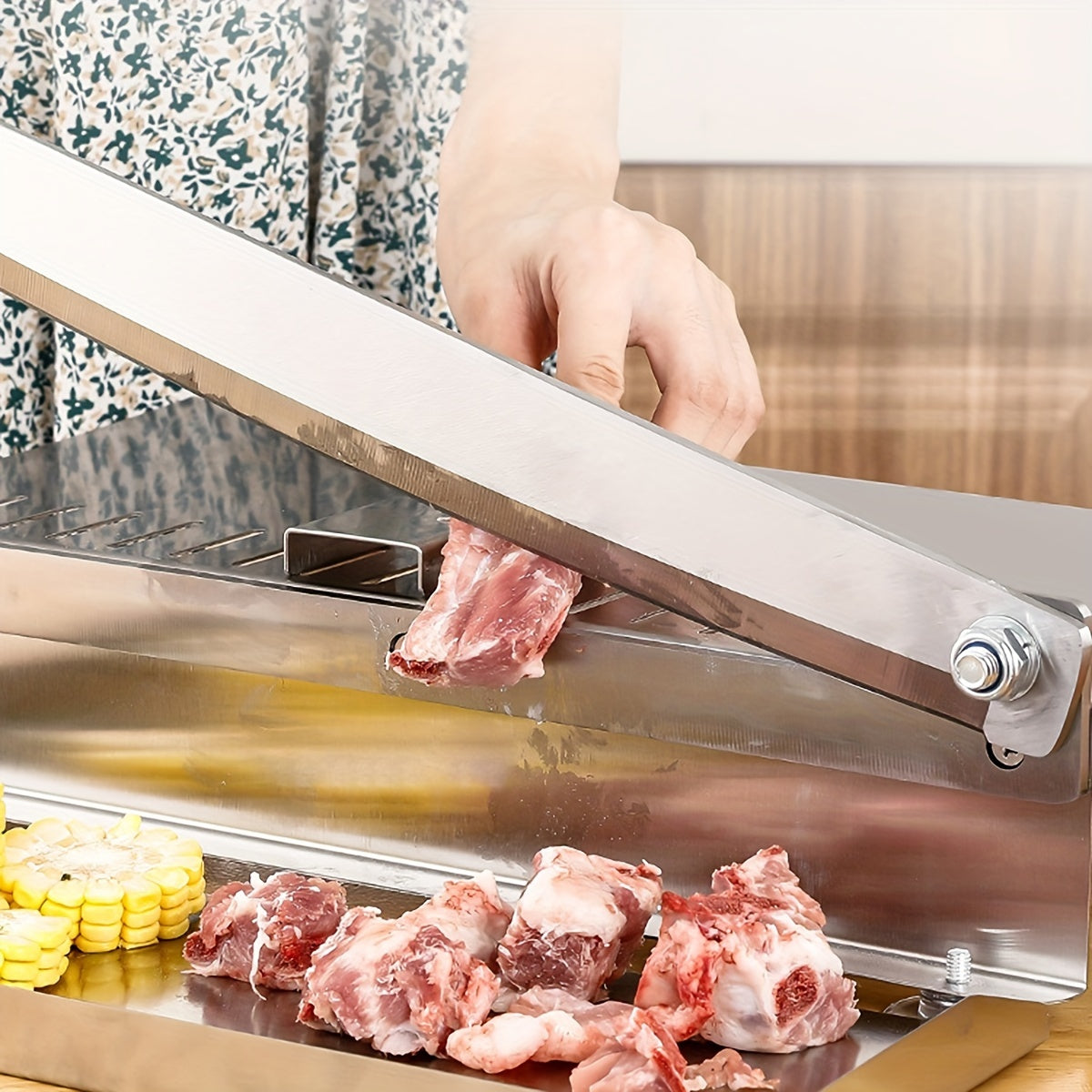 Stainless Steel Kitchen Slicer for Fruits Vegetables Meats Steak Lamb Beef