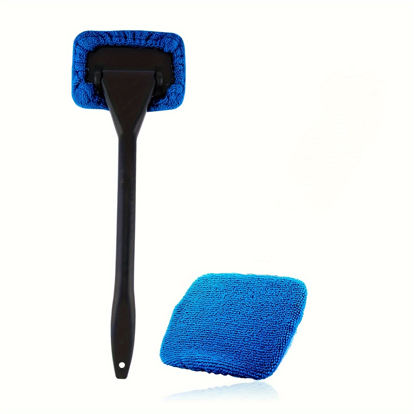 Car Windshield Cleaning Brush Kit with Cloth, Reusable Plastic Handle