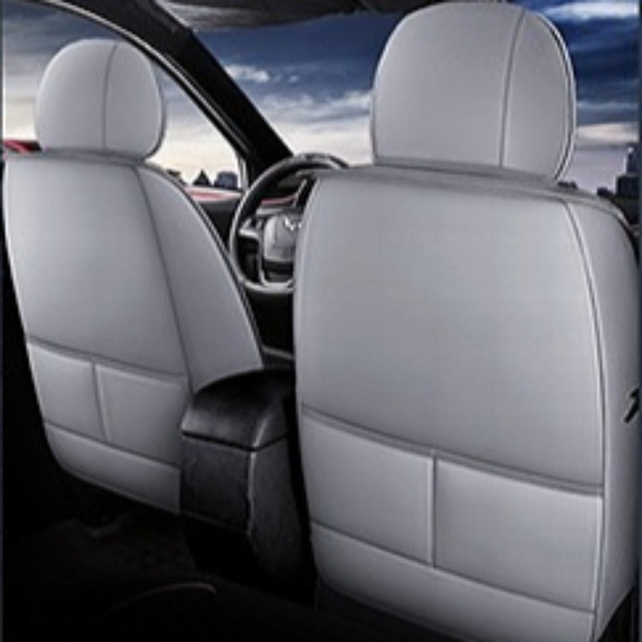 Car Seat Covers And Floor Mats Full Set Blue Gray Wear-Resistant Non-Slip