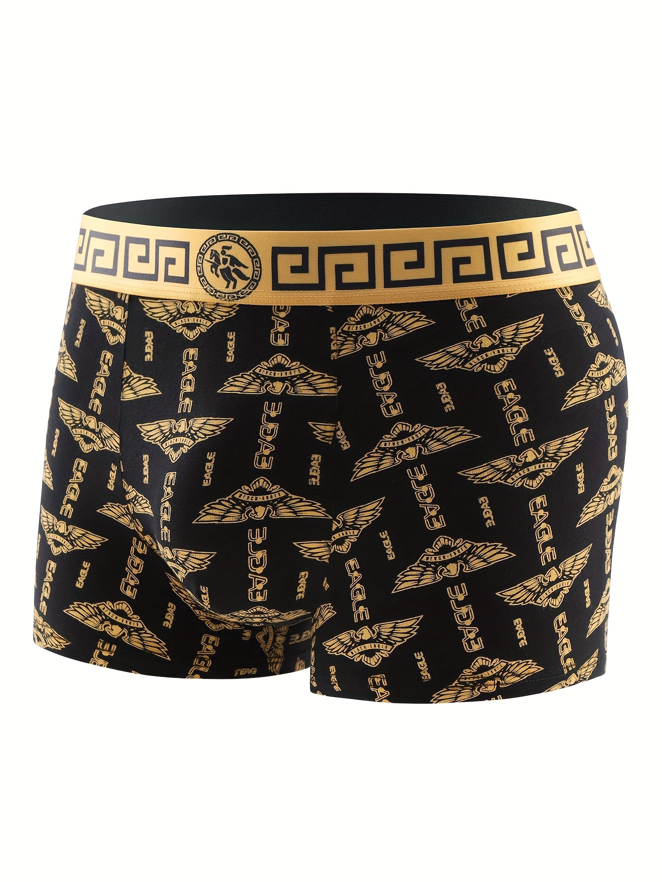 Men's Boxer Shorts Set 4 Pack Breathable Soft Stretch Polyester Casual Sports