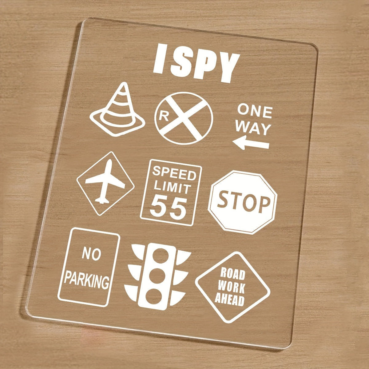 Классная акриловая игровая доска - идеально подходит для развлечений в дороге - включает в себя "Угадай, что это", "Виселица", "Точки и квадраты", "Алфавит", "Соедини четыре" - многоразовая и портативная - идеально для семейного веселья