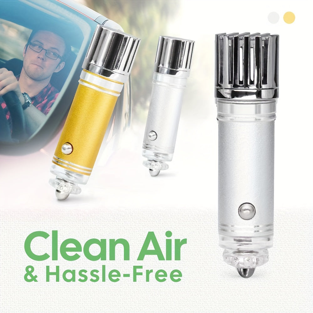 Мини-очиститель воздуха для автомобиля 12В с отрицательными ионами, дым, пыльца, аллергены, компактный