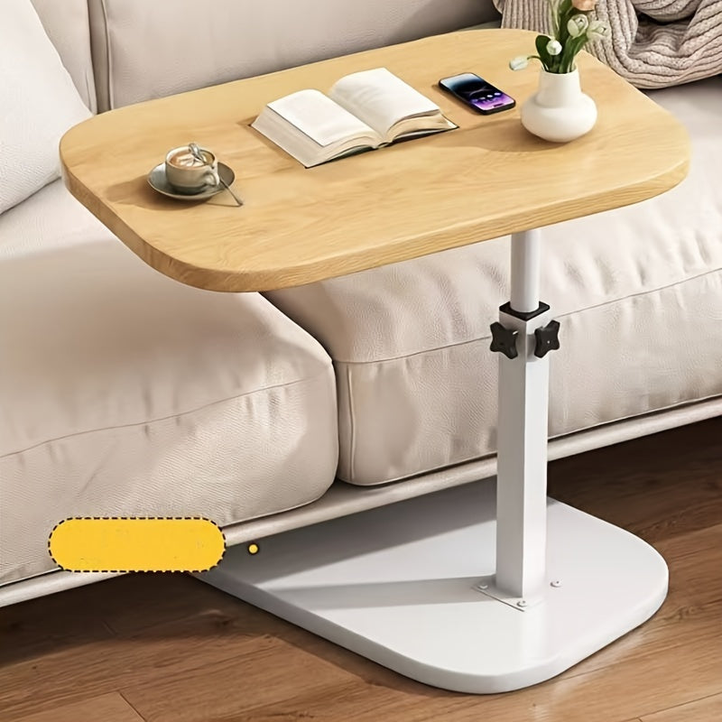 Современный регулируемый по высоте боковой столик с поворотной верхней частью, мобильный прикроватный шкафчик