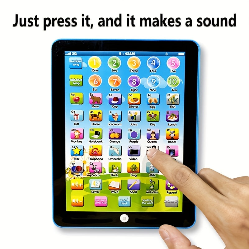 Educational Learning Toy for Early Alphabet and Music Development in Blue and Pink Durable ABS Resin Case for Children Ages 3+