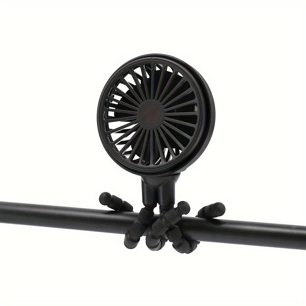 Silicone Personal Wearable Fan USB Rechargeable Portable Handheld Cooler