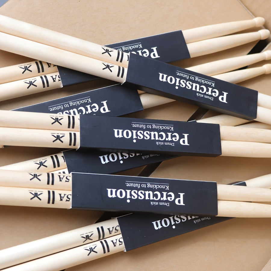 Maple Drumsticks 5A 7A Black Logo for Electric Drums and Practice
