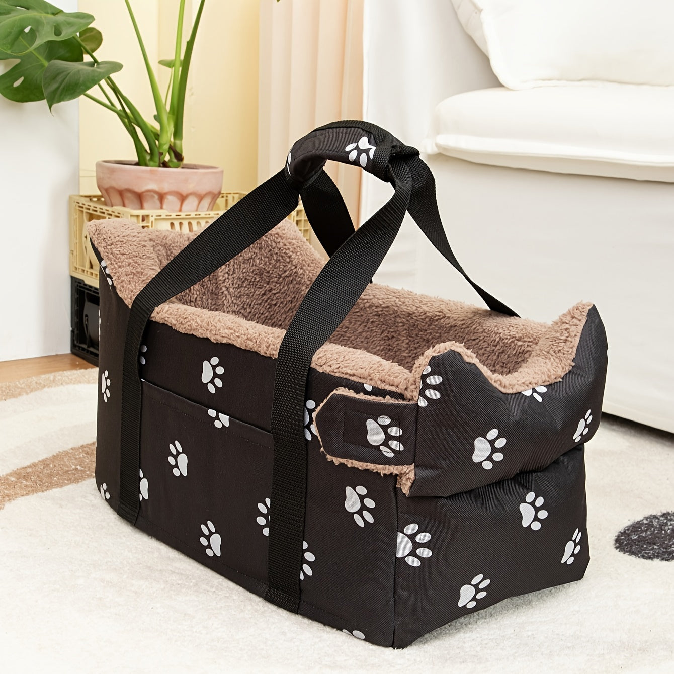 Pet Booster Car Seat for Small Dogs and Cats Portable Travel Bed Durable Polyester