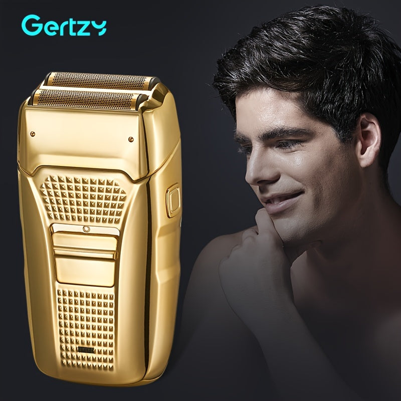 USB Rechargeable Reciprocating Shaver with Twin Blades - Perfect Gift