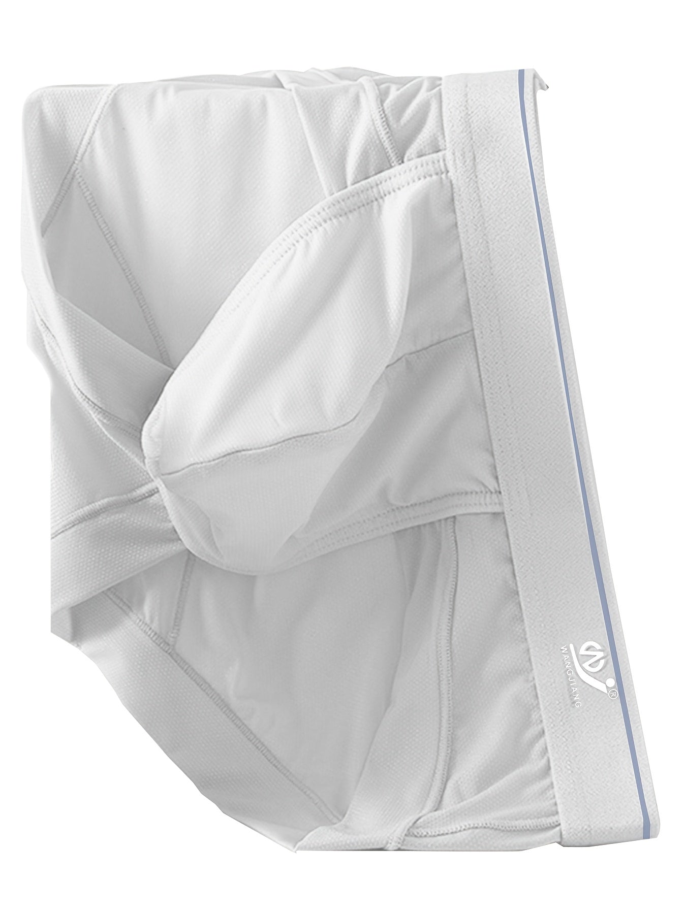 Men's Low-Rise Briefs Breathable Mesh Quick-Dry Knit Fabric Solid Color High Stretch