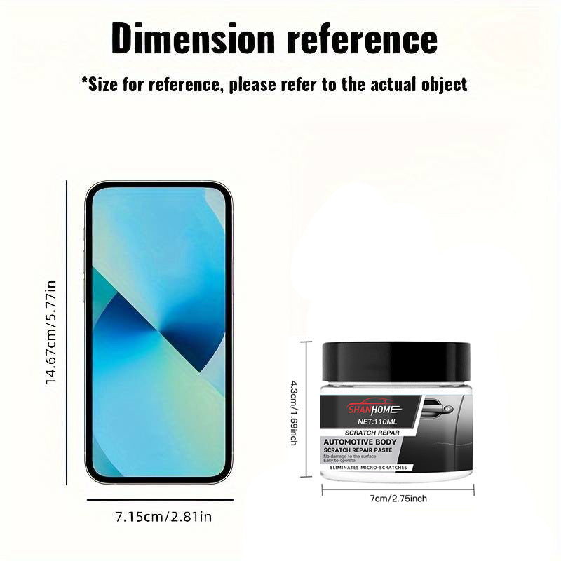 Kit de reparación de arañazos para coches elimina rayones y marcas de remolino