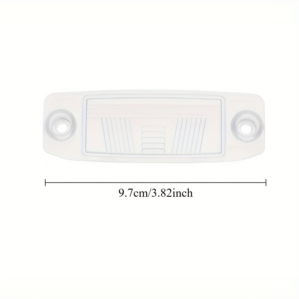 2 Pack Rear License Plate Lamp Covers Clear for Hyundai Kia