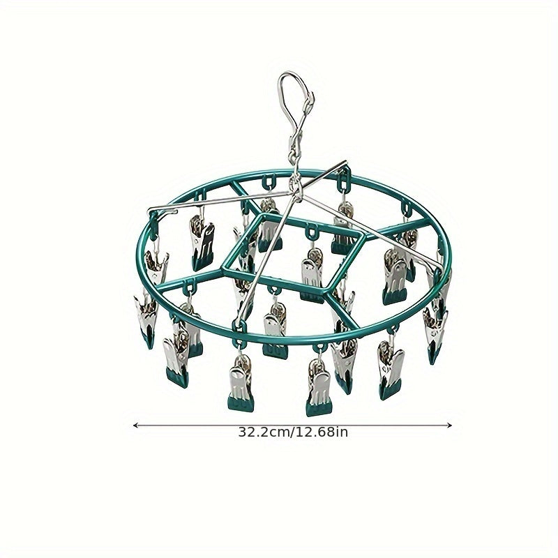 Juego de pinzas de ropa de acero inoxidable para secar calcetines, ropa interior, zapatos, multi-clip