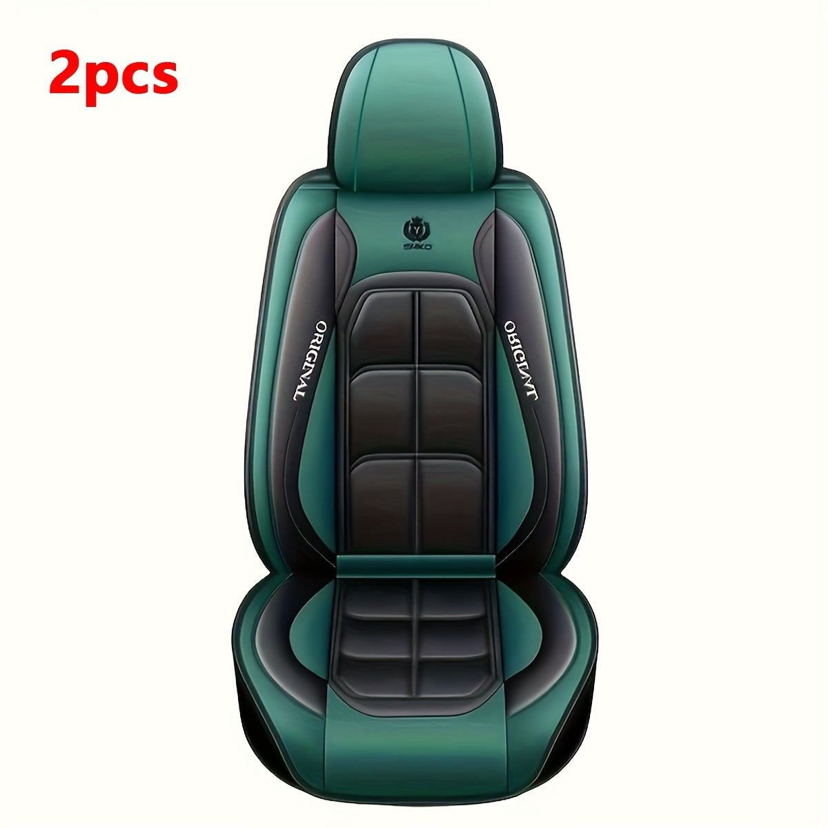 Universal Fit PU Leather Car Seat Covers Front Seat Protectors for Trucks SUVs
