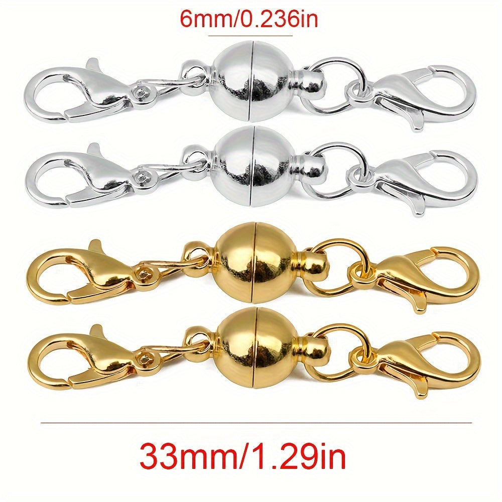 Juego de 10 broches y conectores redondos para joyería para collares y pulseras