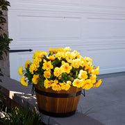 Sun'iy kamelliya gullari, UV qarshilik, tashqi bezak, 4 buket