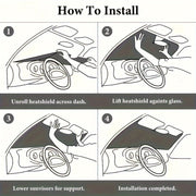 Универсальный солнцезащитный козырек для автомобиля с алюминиевой фольгой и пузырьковой защитой UV