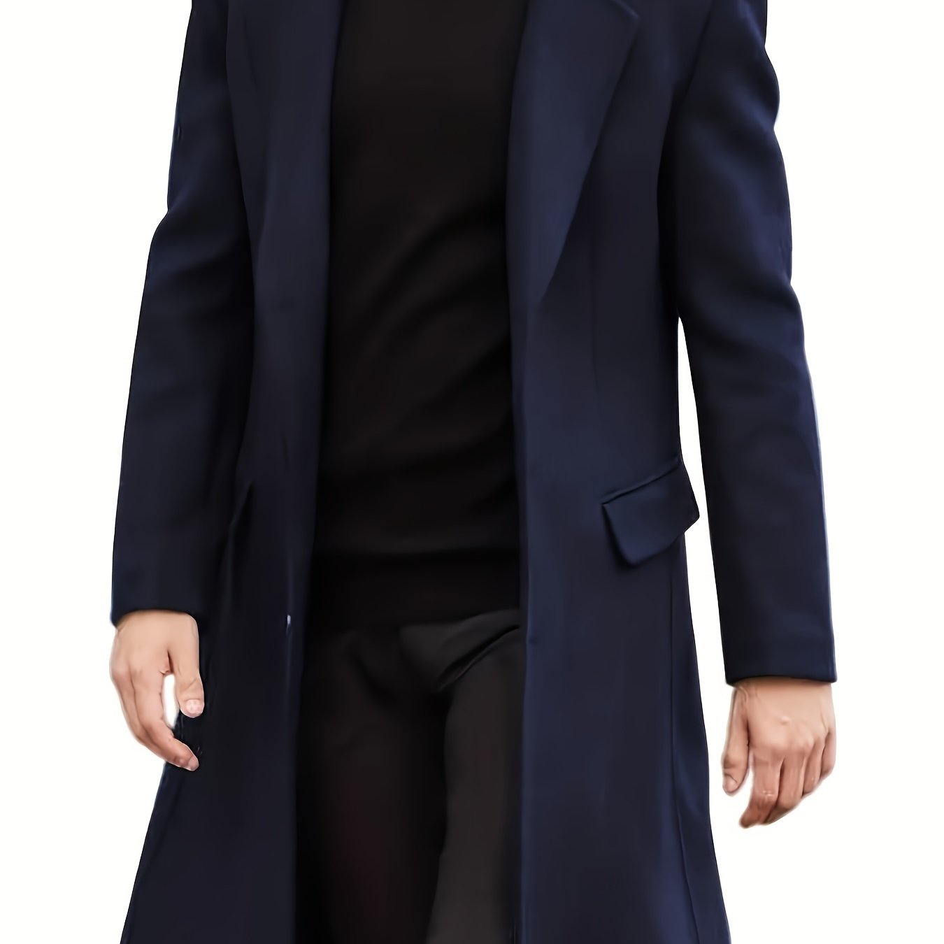 Qish/fall uchun ikki qavatli tugmachalari va jun astarli zamonaviy plussayz erkaklar uchun qizil uzun palto. Mashinada yuvilishi mumkin bo'lgan rasmiy kiyim.