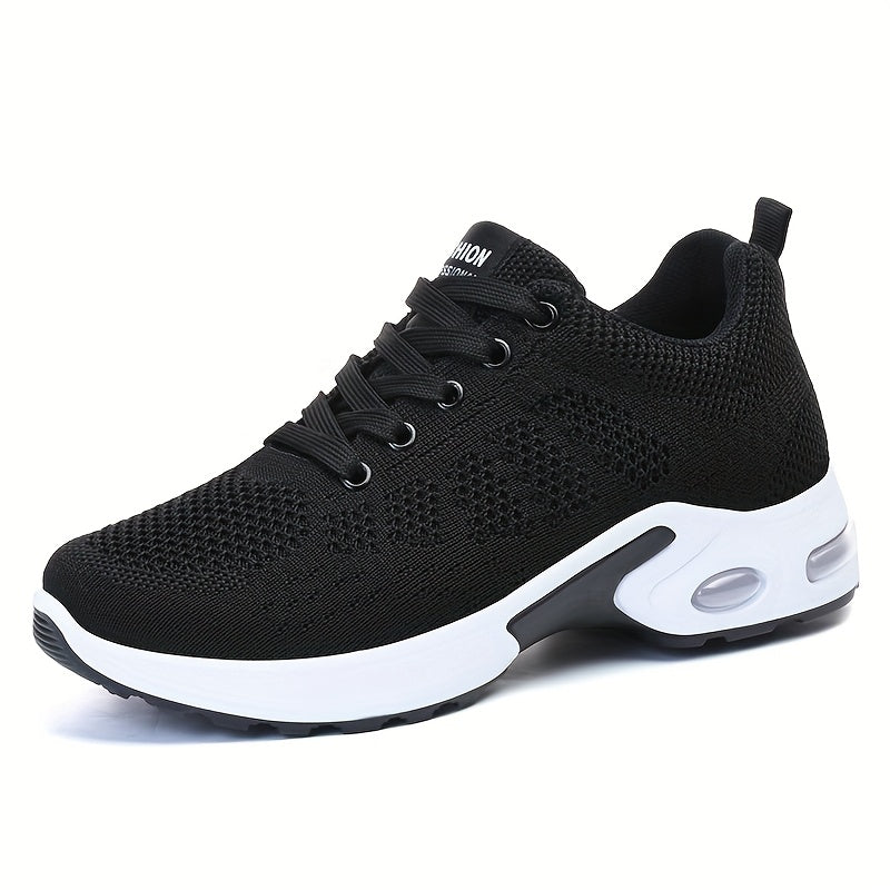 Zapatillas de correr casuales y de fitness con bloque de color transpirable para mujer