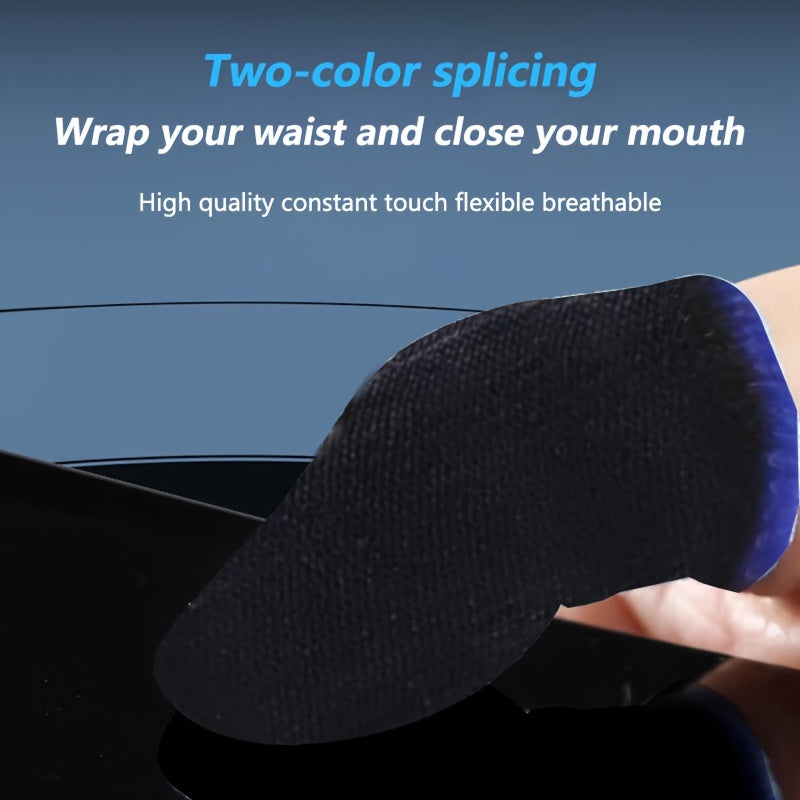 Conjunto de 120/20 mangas de fibra de carbono para dedos de juego, a prueba de sudor, antideslizantes, transpirables, ligeras para juegos en móvil