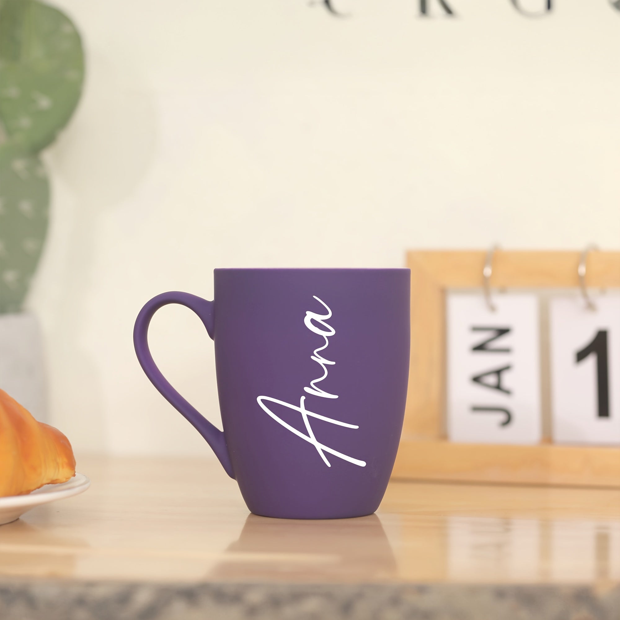 Taza de cerámica personalizada de 11oz con diseño de nombre para regalos