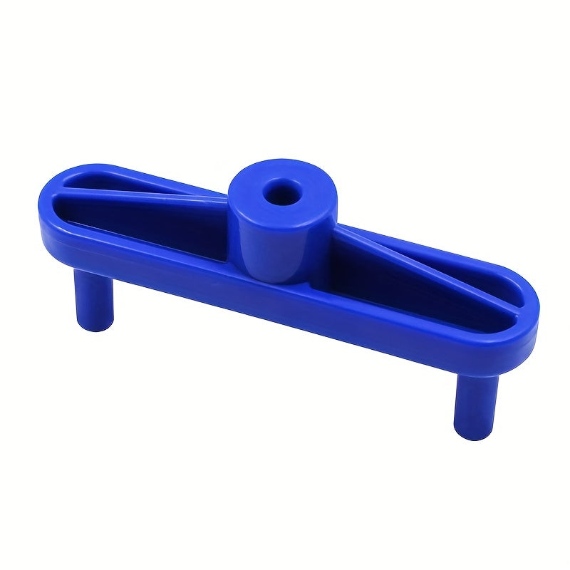 Blue Plastic Woodworking Drilling Locator for Precision Hole Marking