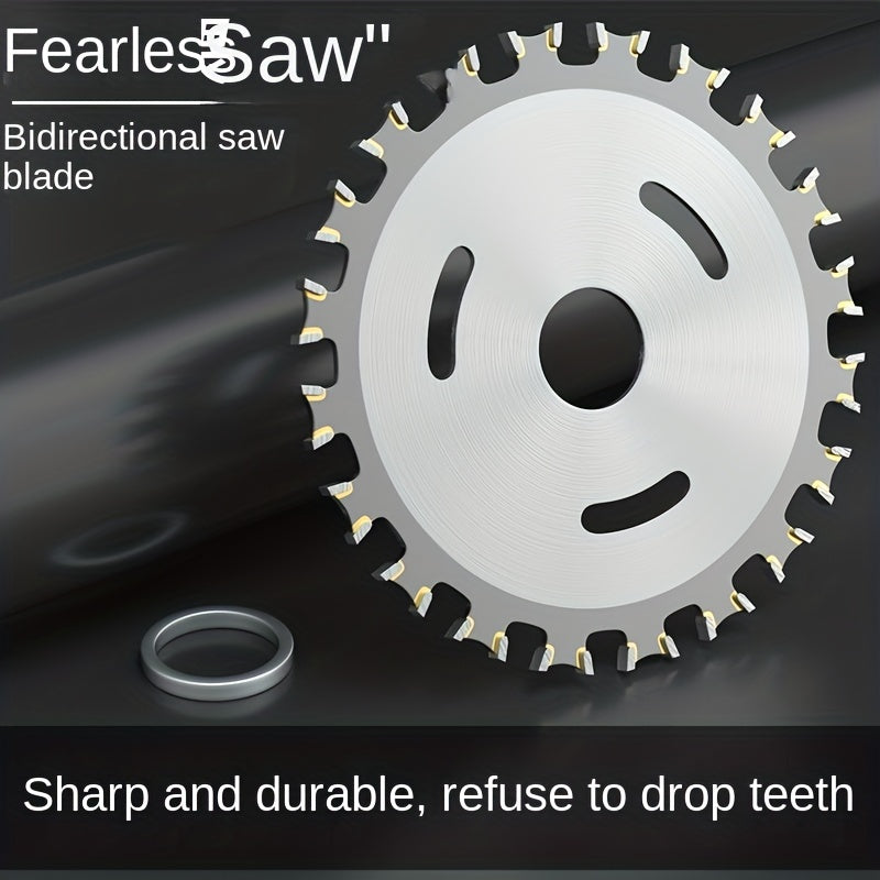 Dual-Direction Carbide Woodworking Saw Blade High Manganese Steel Sharp Teeth Circular Saw
