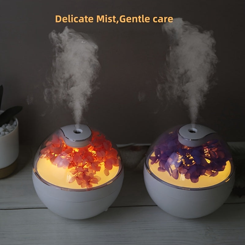 USB Powered Air Purifying Humidifier with Aromatherapy 220ml Quiet for Home Office School