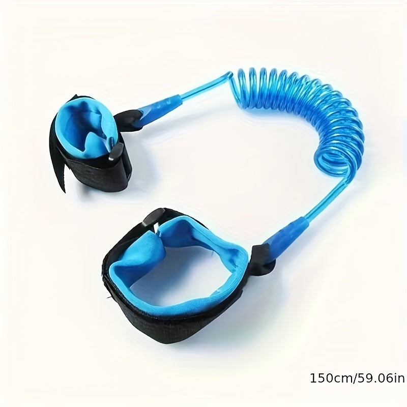 Adjustable Pink or Blue Safety Harness Wrist Link for Secure Fit