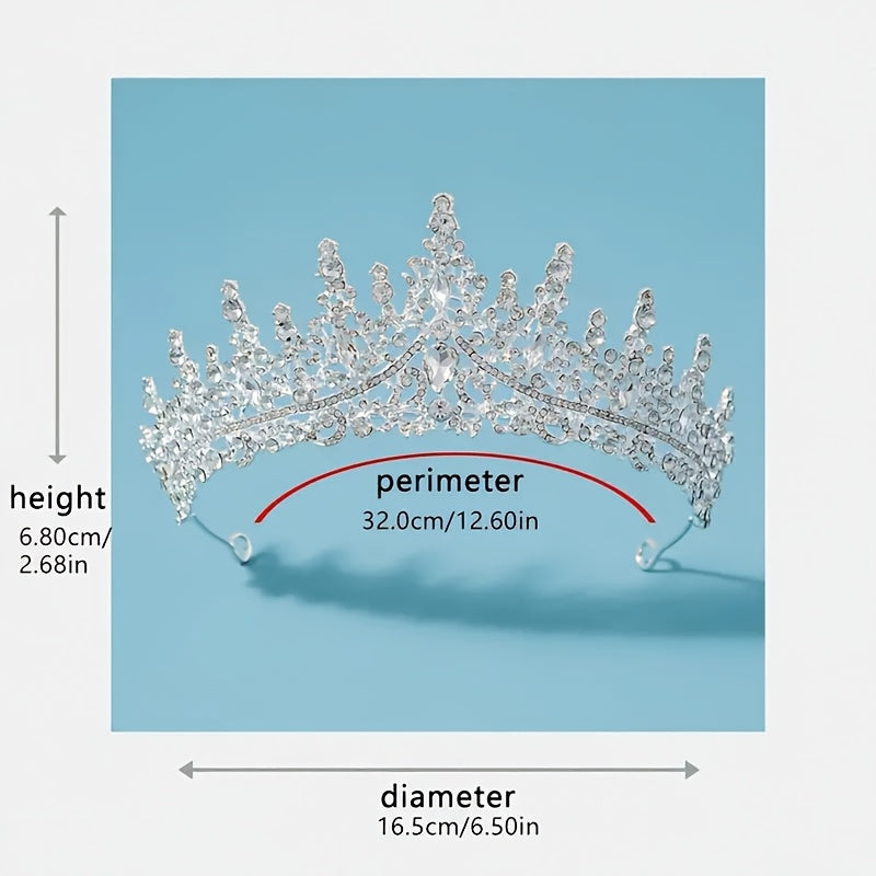 Elegant Bridal Tiara Made of Zinc Alloy Wedding Hair Accessory for Women