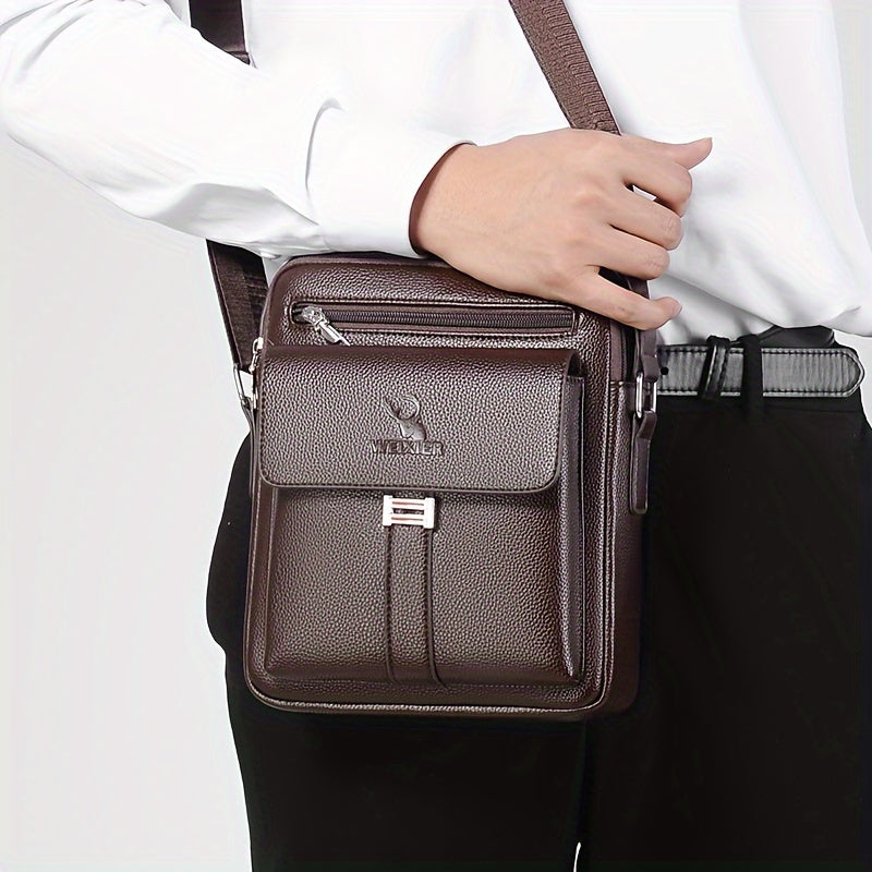 Ayollar uchun vintage uslubidagi xat tashuvchi sumka, suvga chidamli, ideal sovg'a - Qora.