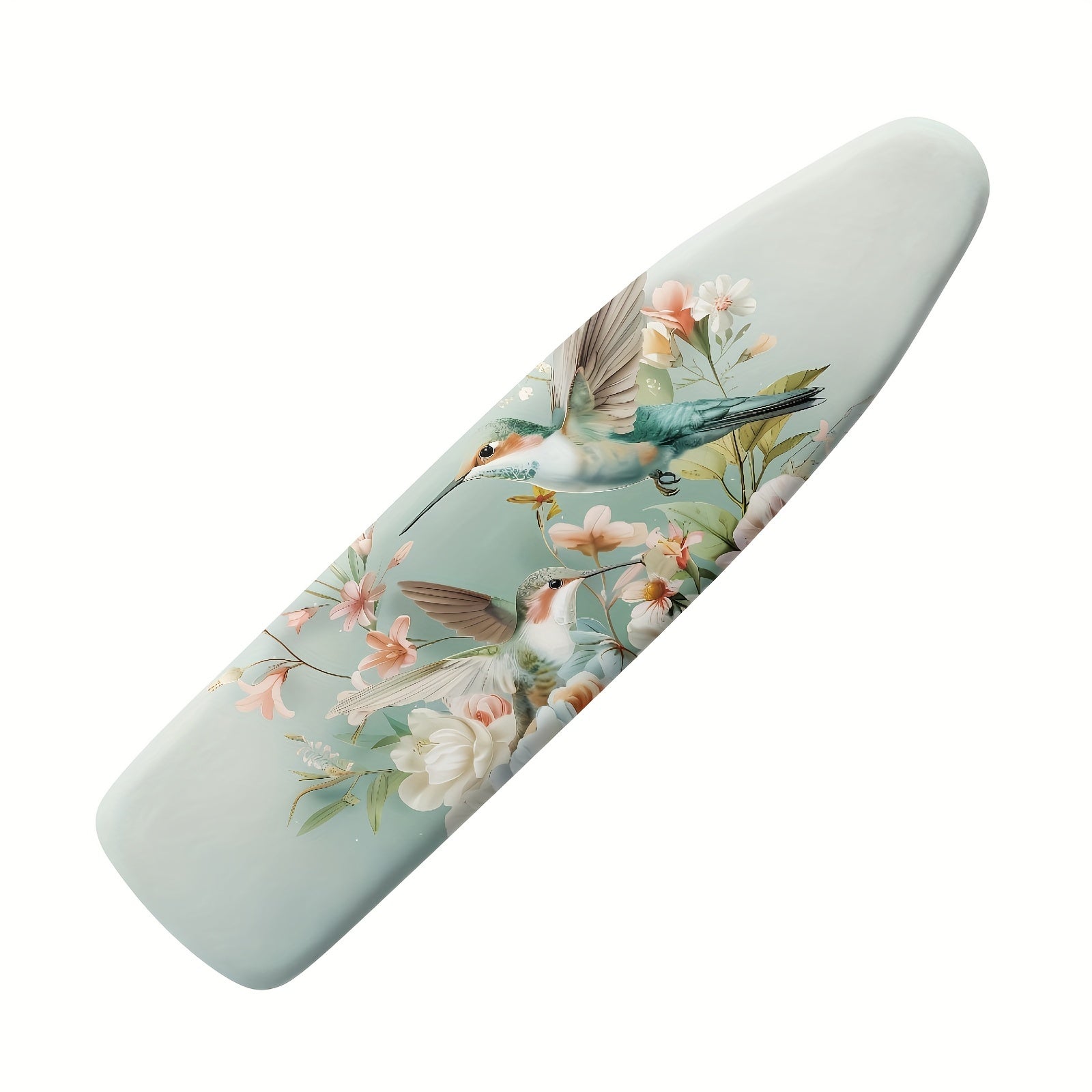 Funda para tabla de planchar con diseño de colibrí floral, antiadherente, resistente a manchas, tamaño estándar
