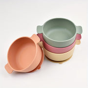 Silicone Feeding Bowl for Kids with Suction Cup Microwave Safe Dishwasher Safe