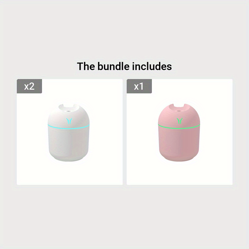 USB-аккумуляторный ароматизатор-увлажнитель с ночником для спальни и автомобиля