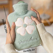 Large Capacity Hot Water Bag 1000ml with Detachable Cover for Cold Hands and Feet