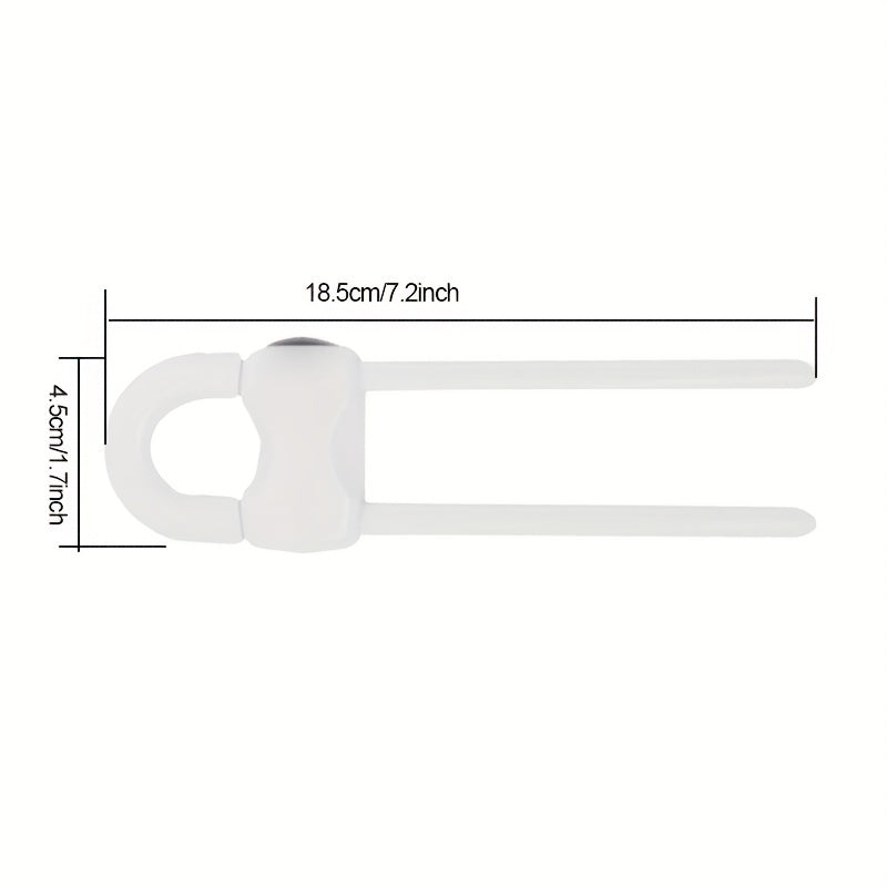 4-Pack Adjustable U-Latch Safety Locks for Cabinets and Drawers